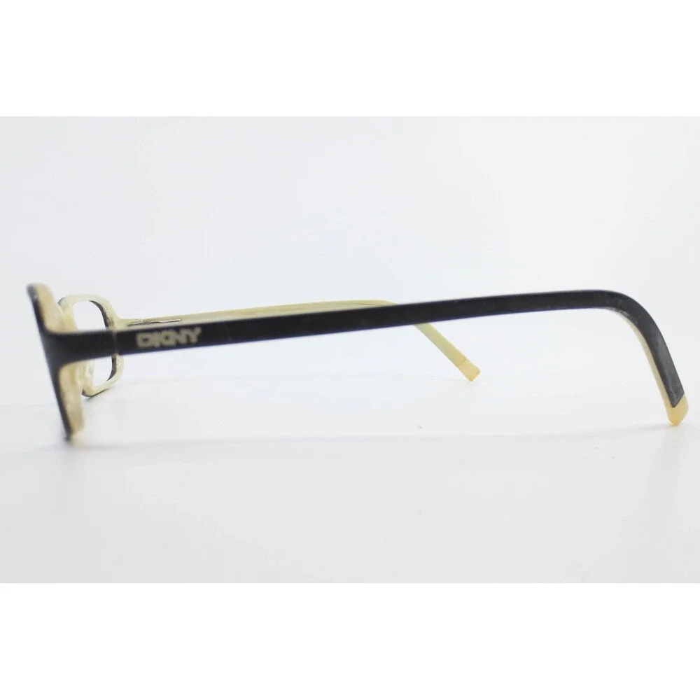 DKNY Eyeglasses Black Cream Rectangular Frames 16 135 37161